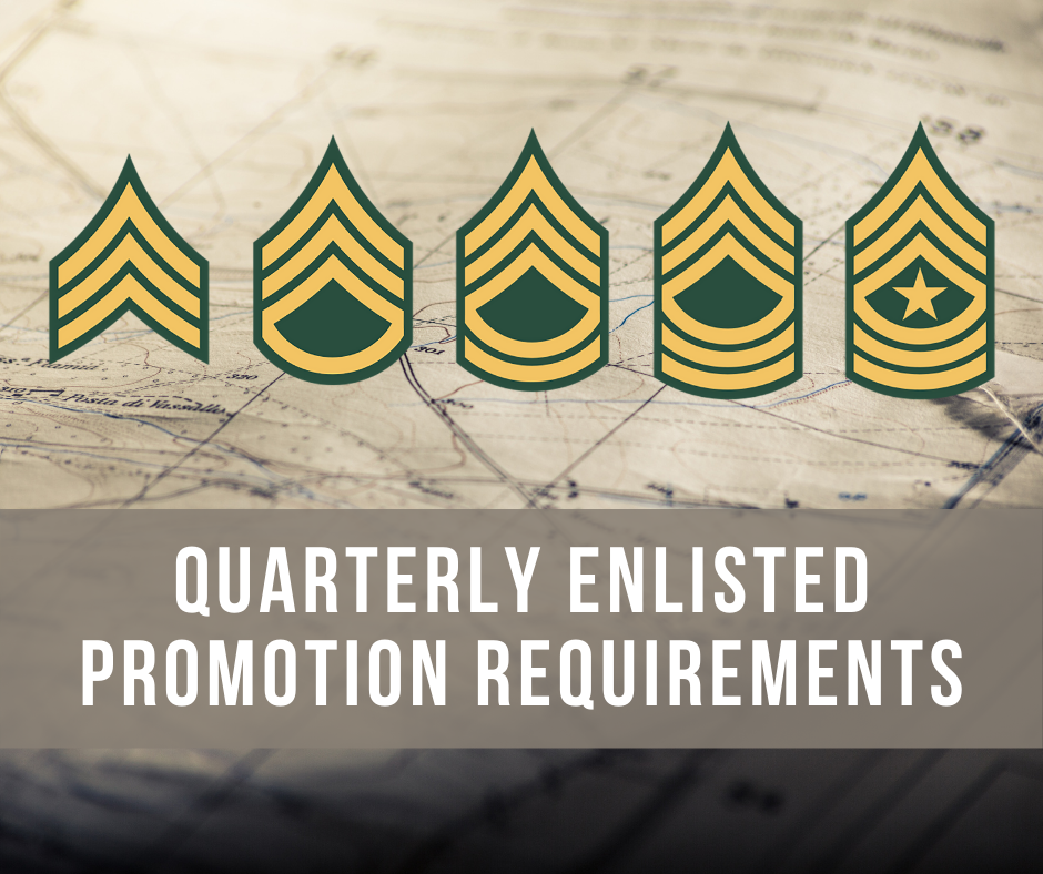 Enlisted Promotion Projections SGT-SGM